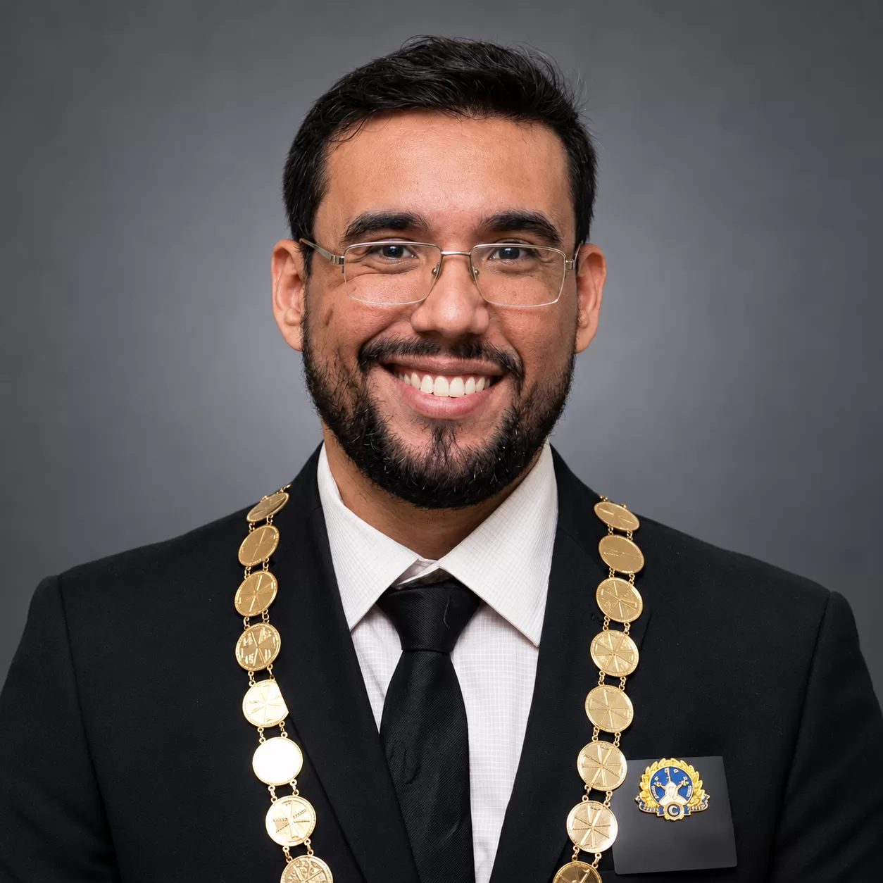 Retrato do Grande Mestre Nacional do SCODRFB, gestão 2017-2019.
